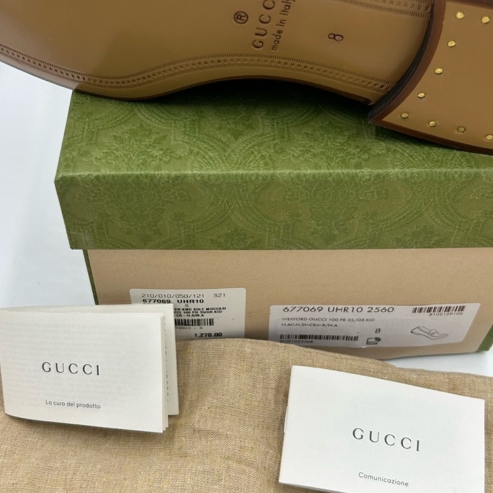 Men's Gucci JOORDAN 100th anniversary horse bit loafer . Size 8 fits 9. - Picture 9 of 12